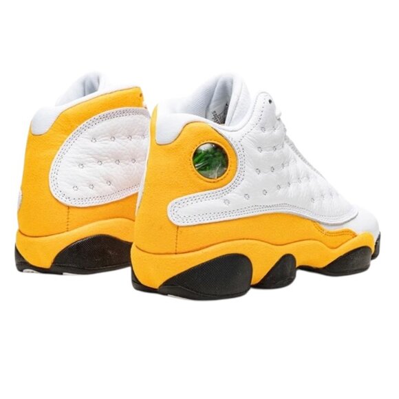 Air Jordan 13 Retro GS Del Sol Kids Basketball Shoes Size 5.5 Yellow NEW - Picture 4 of 7
